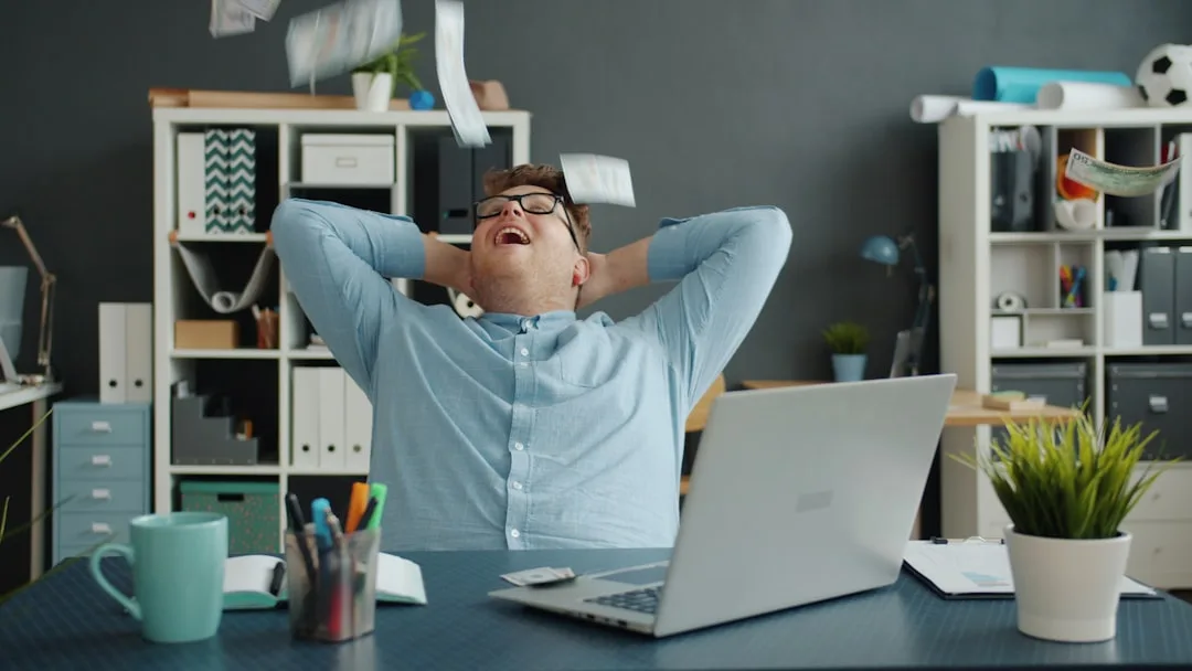 stressed professional at work