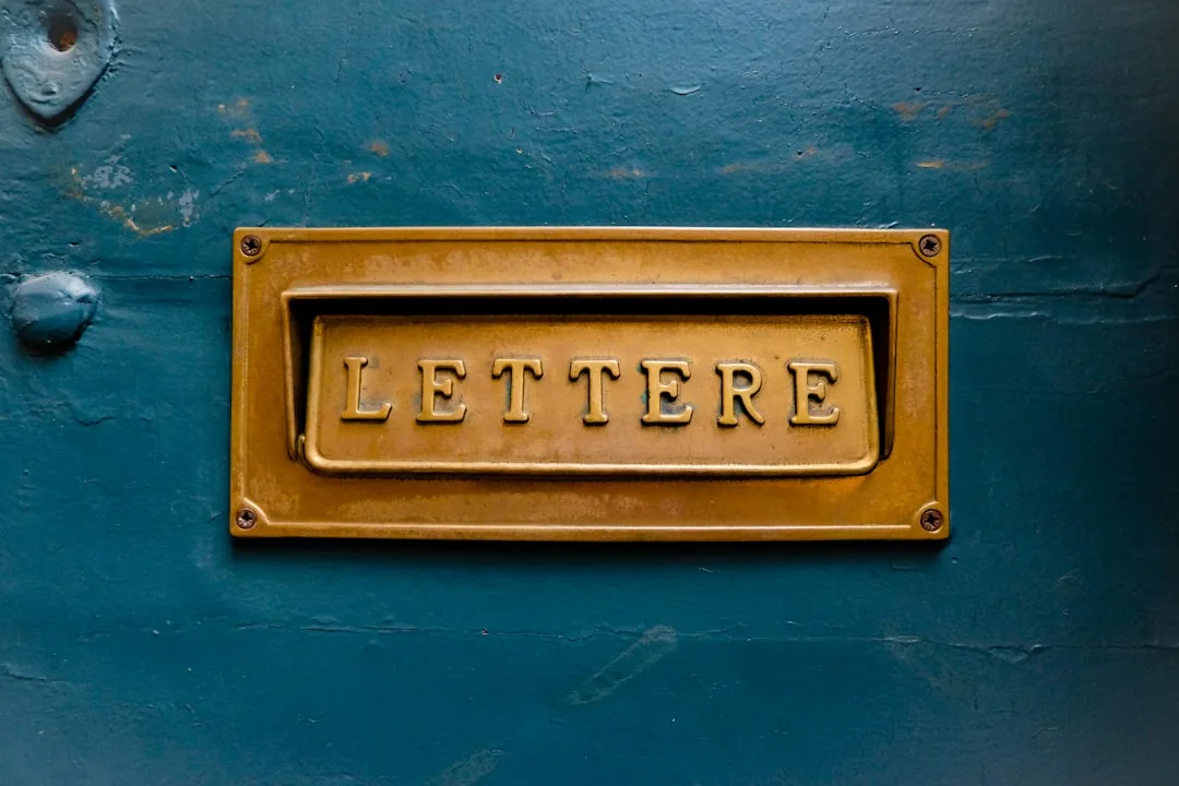 business professional writing letter
