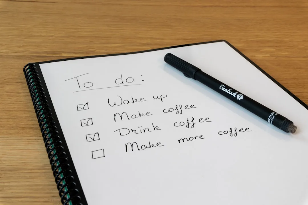 morning routine checklist