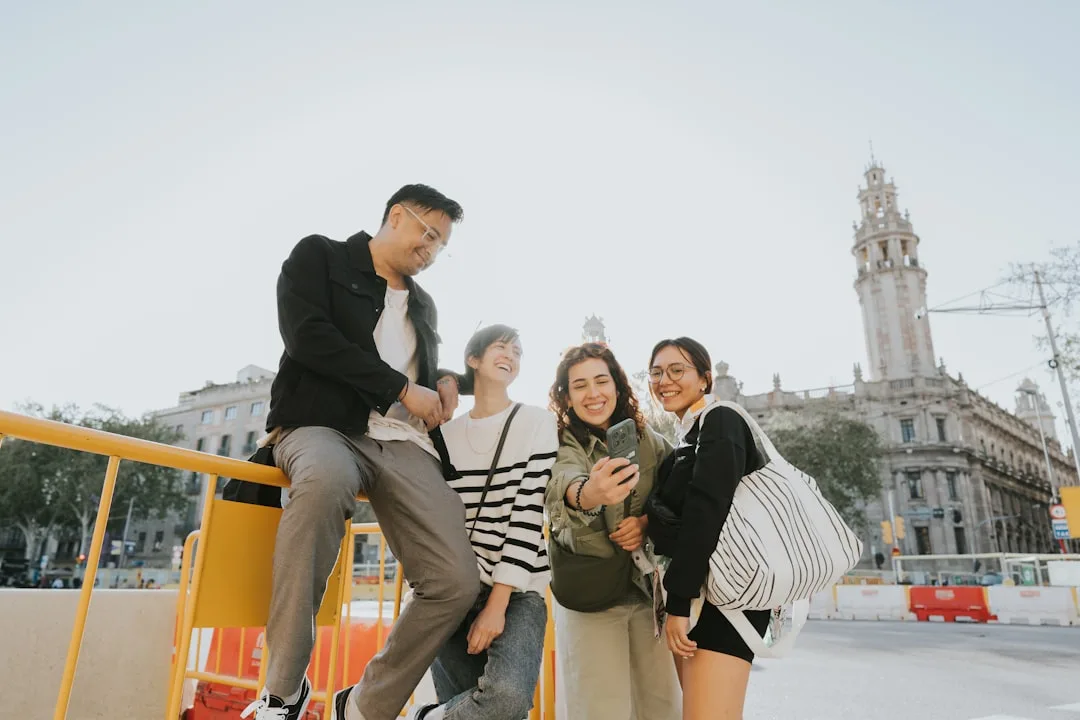 multilingual travel team working together