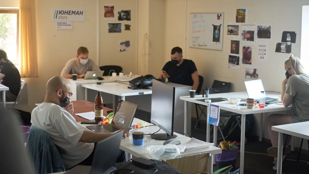 cybersecurity team working