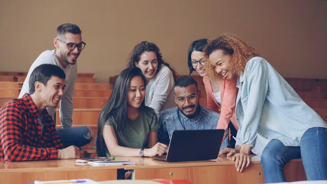 diverse team working together