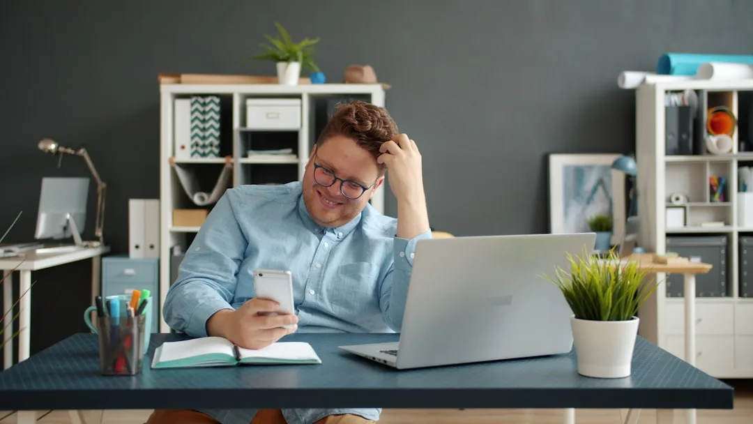 stressed person at work