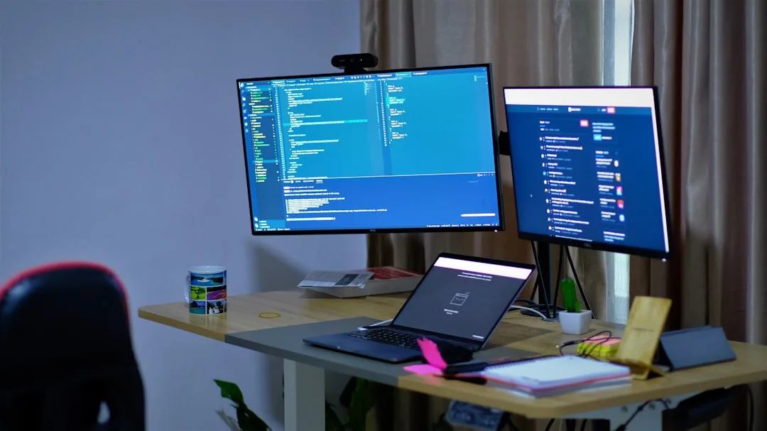 remote team working online