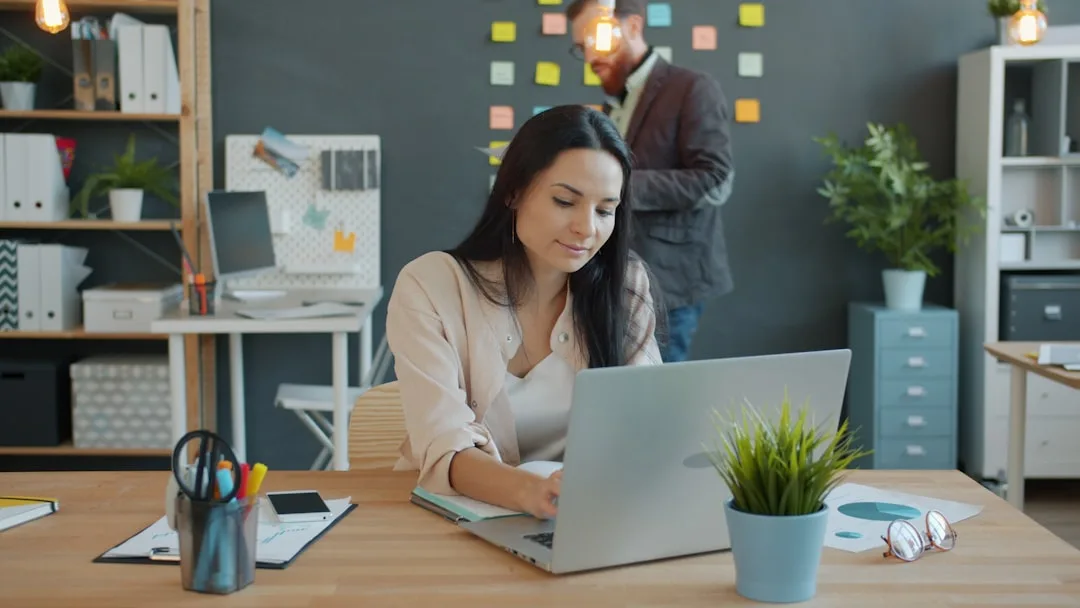 modern office team working