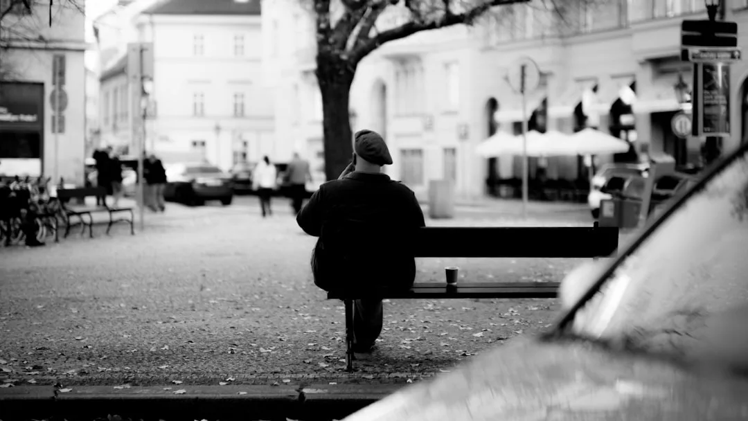 person reflecting alone