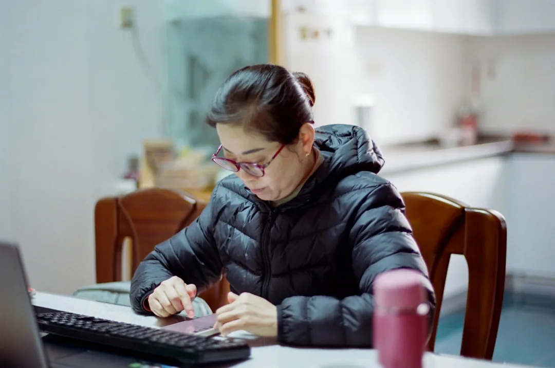 woman working remotely on fashion project
