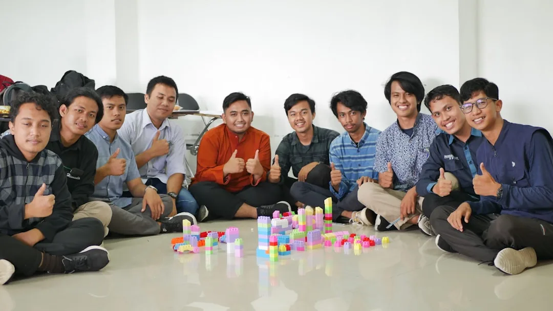 fintech startup team working