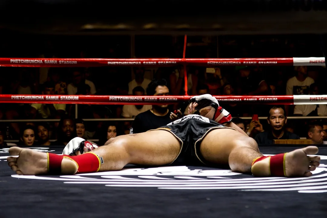 boxing stance close-up